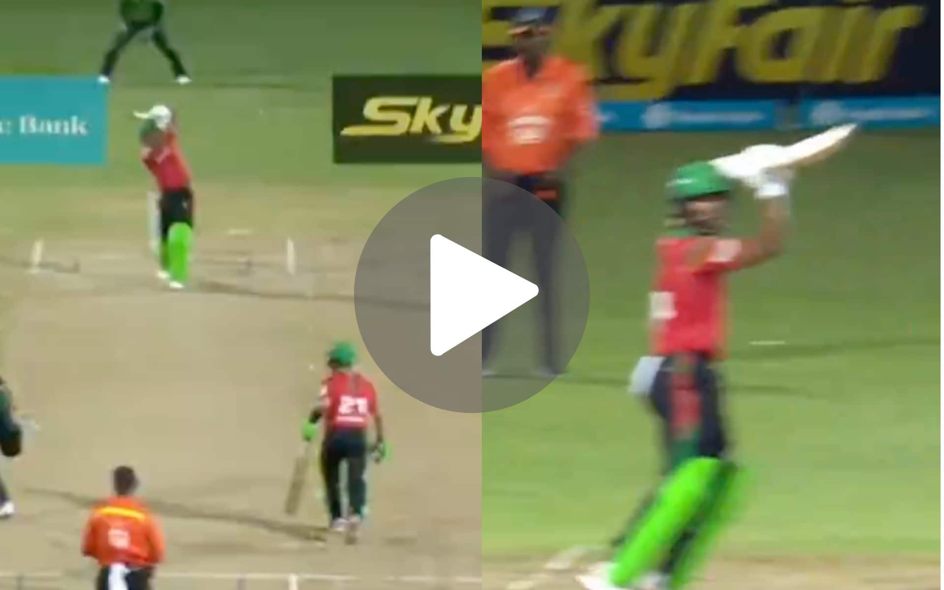 [Watch] Shai Hope Shows His Class With Two Beautiful Shots Against Anrich Nortje In CPL 2024